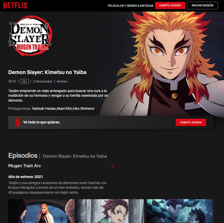 Demon Slayer: Mugen Train Arc ya está disponible en el catálogo de Netflix  – ANMTV